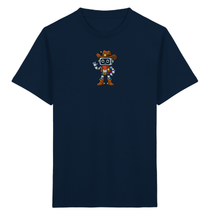 Pixel Roboter T-Shirt: Freundliches Lächeln - Kinder T-Shirt