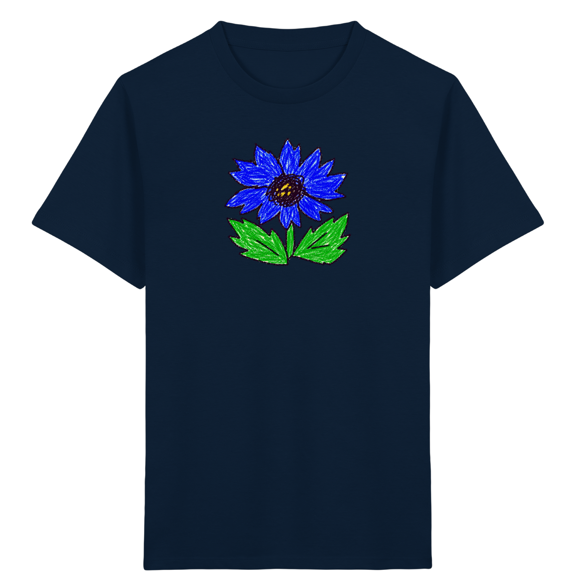 Kritzel Kornblume Kinder Shirt - Kinder Bio T-Shirt
