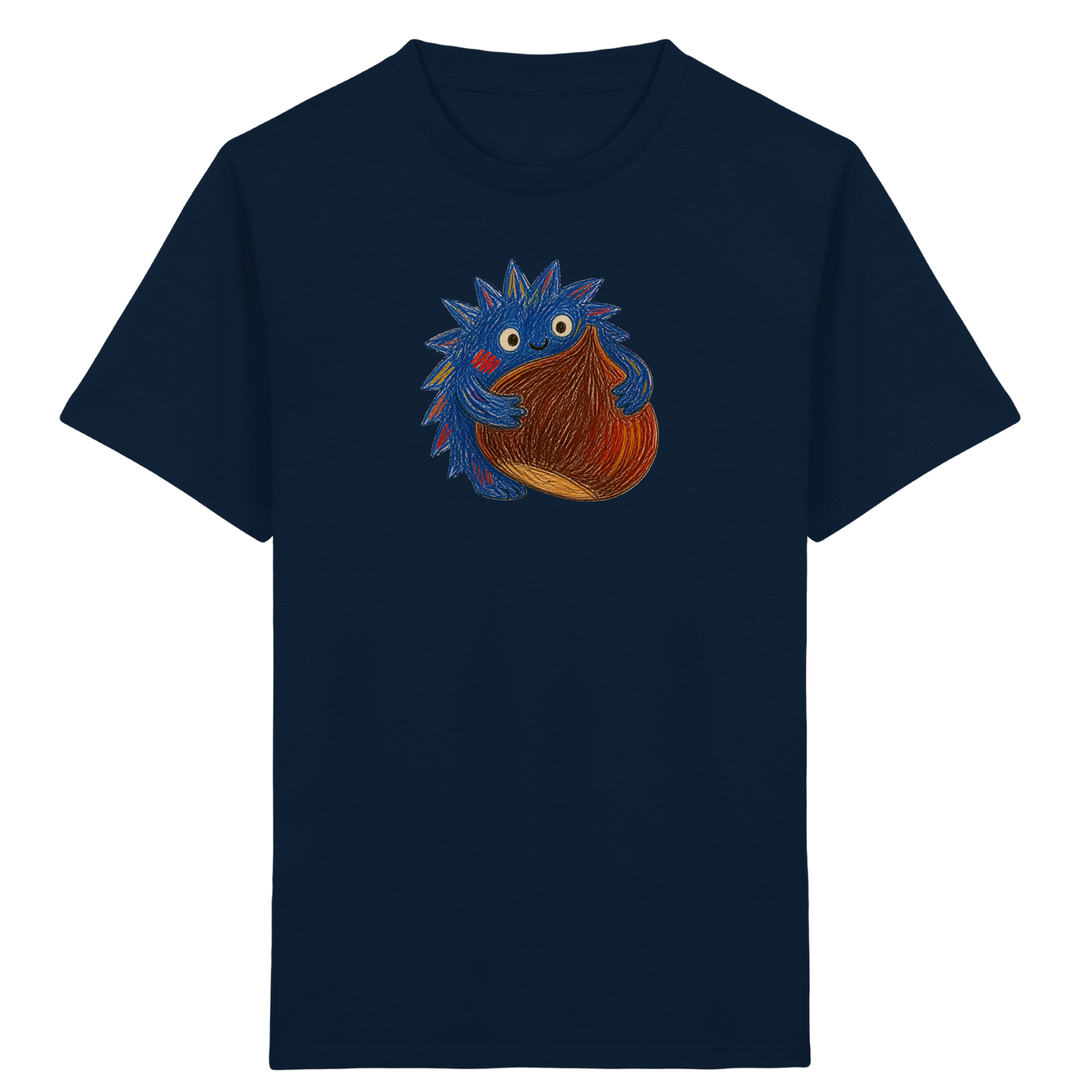 Kastanienknirps umarmt Kastanie - Kinder Bio T-Shirt