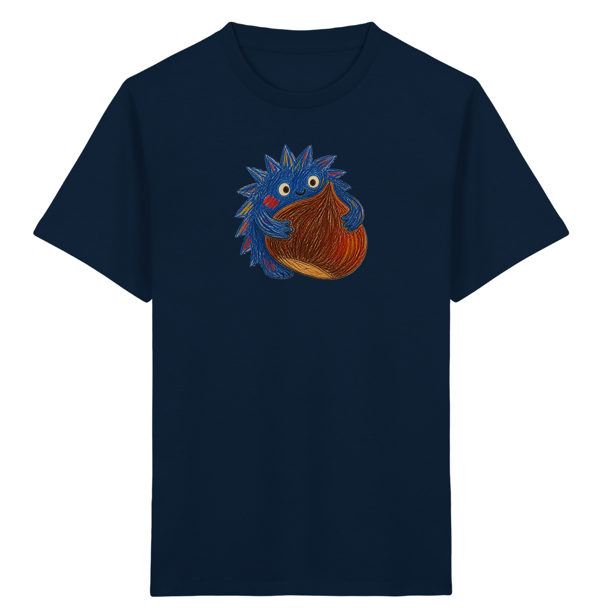 Kastanienknirps umarmt Kastanie - Kinder Bio T-Shirt