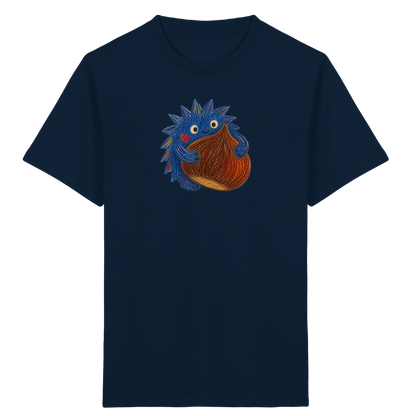 Kastanienknirps umarmt Kastanie - Kinder Bio T-Shirt