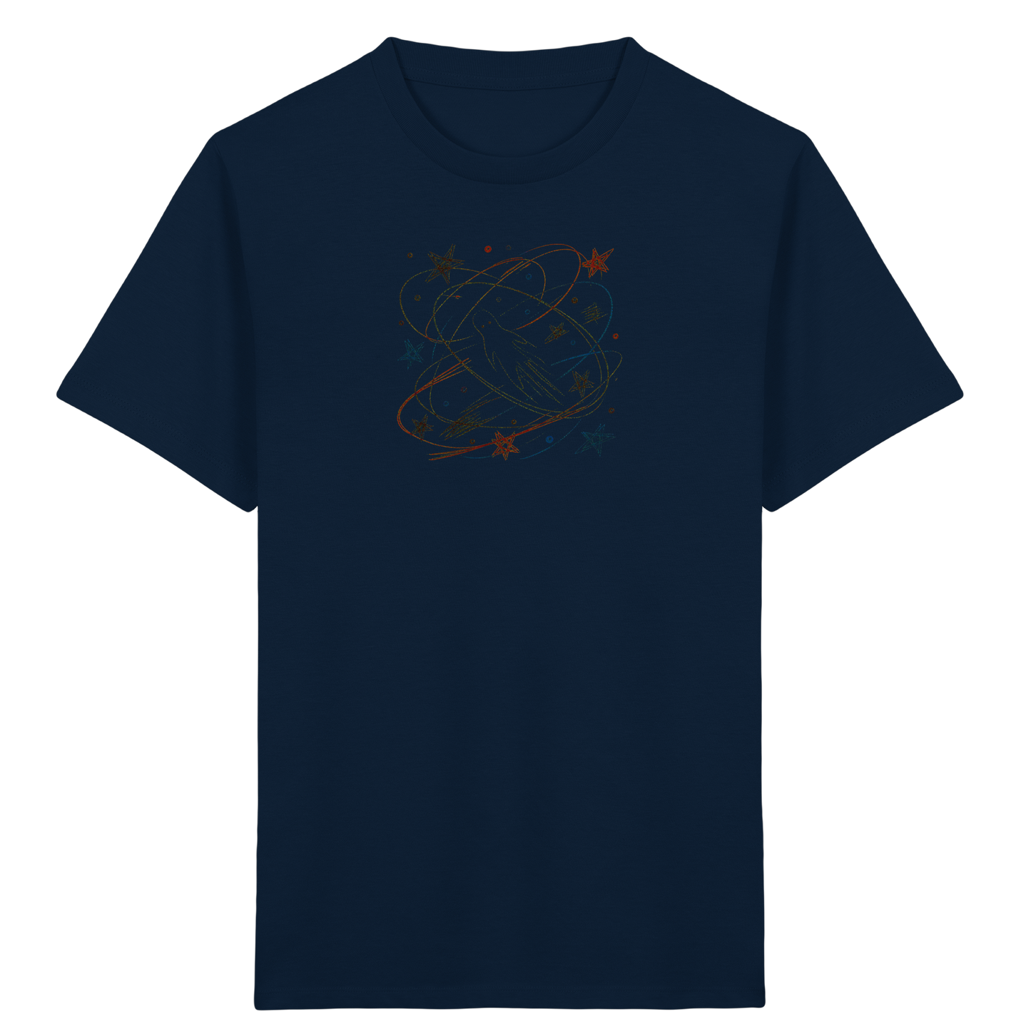 Verspieltes Kinder T-Shirt galaktischer Weltraum - Kinder Bio T-Shirt