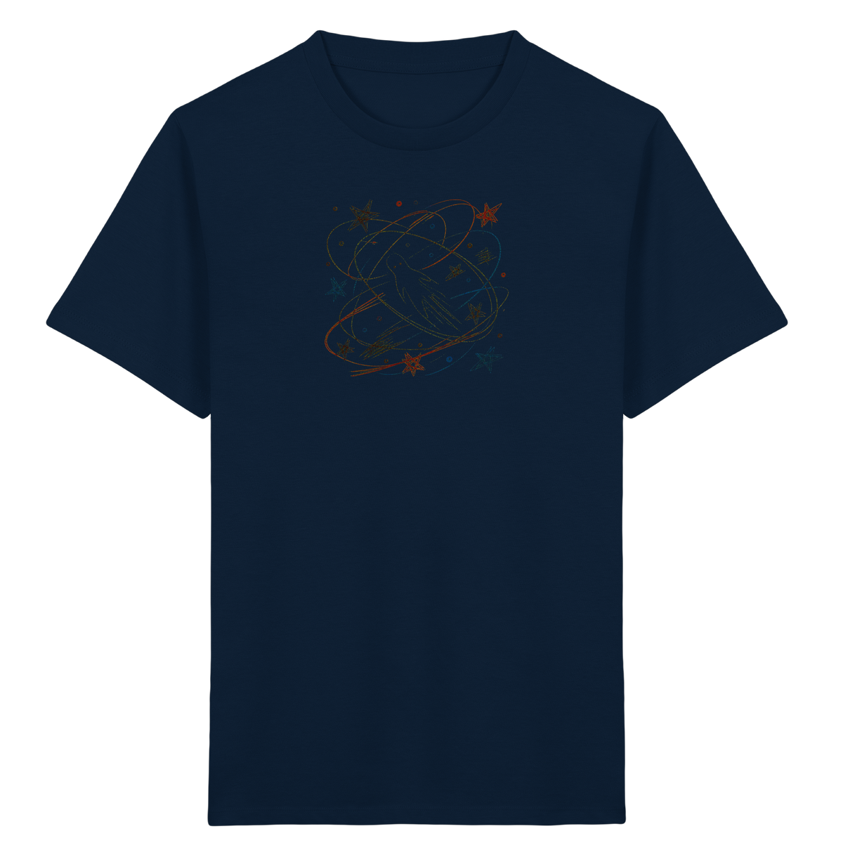 Verspieltes Kinder T-Shirt galaktischer Weltraum - Kinder Bio T-Shirt