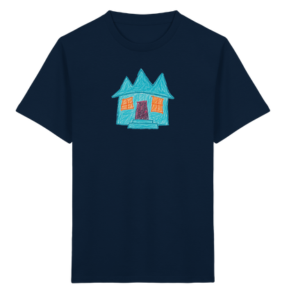 Türkises Zickzackhaus Kinder Shirt - Kinder Bio T-Shirt