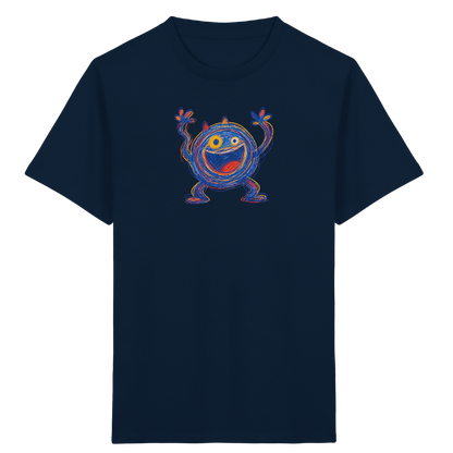 Fröhliches Wirbelmonster Shirt - Kinder Bio T-Shirt