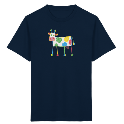 Bunte Farbpunkt Kuh - Kinder Bio T-Shirt