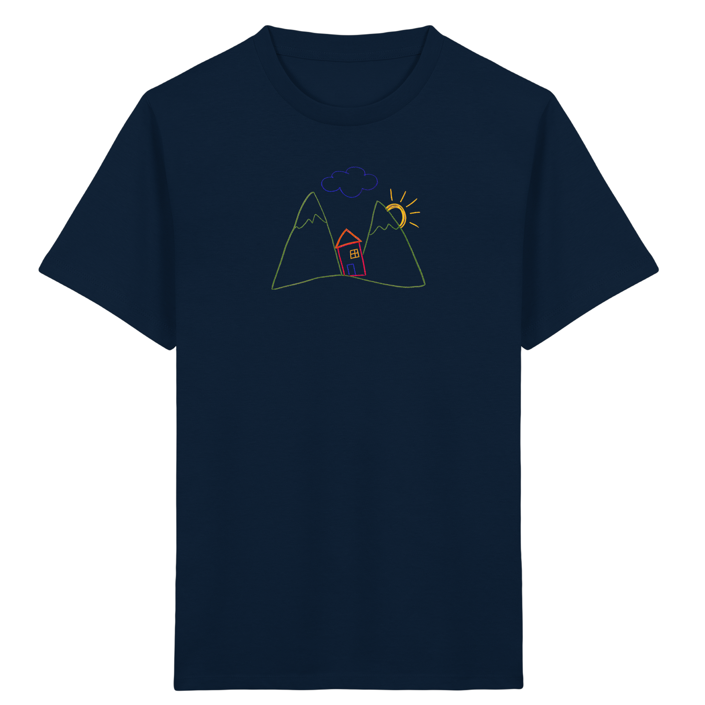 Fröhliches Bergpanorama Kinder T-Shirt - Kinder Bio T-Shirt