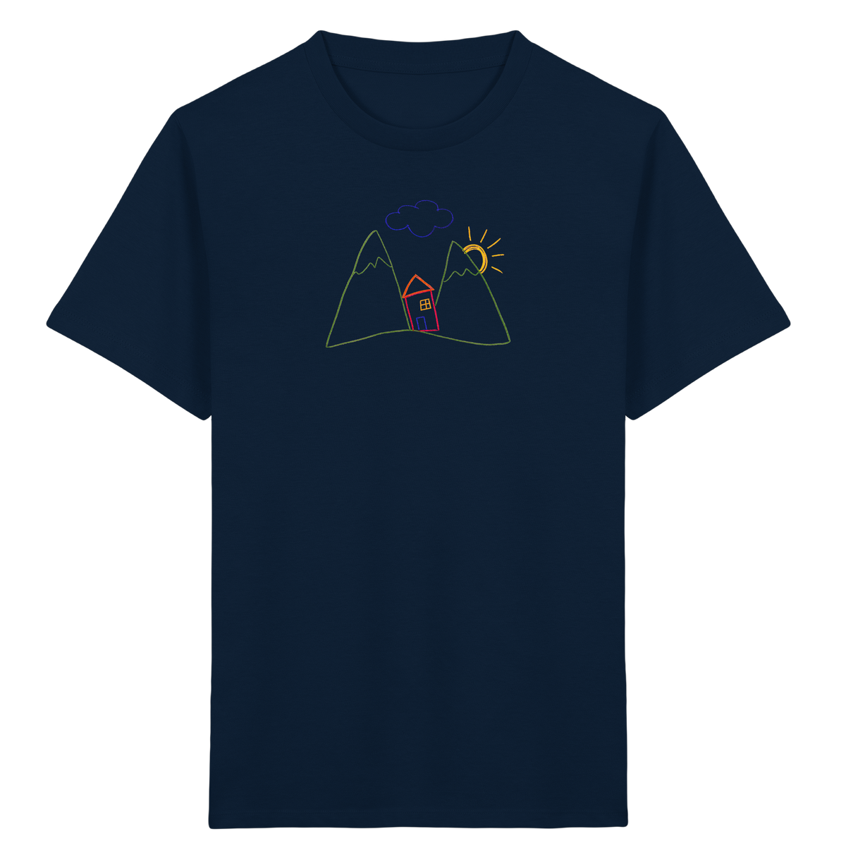 Fröhliches Bergpanorama Kinder T-Shirt - Kinder Bio T-Shirt