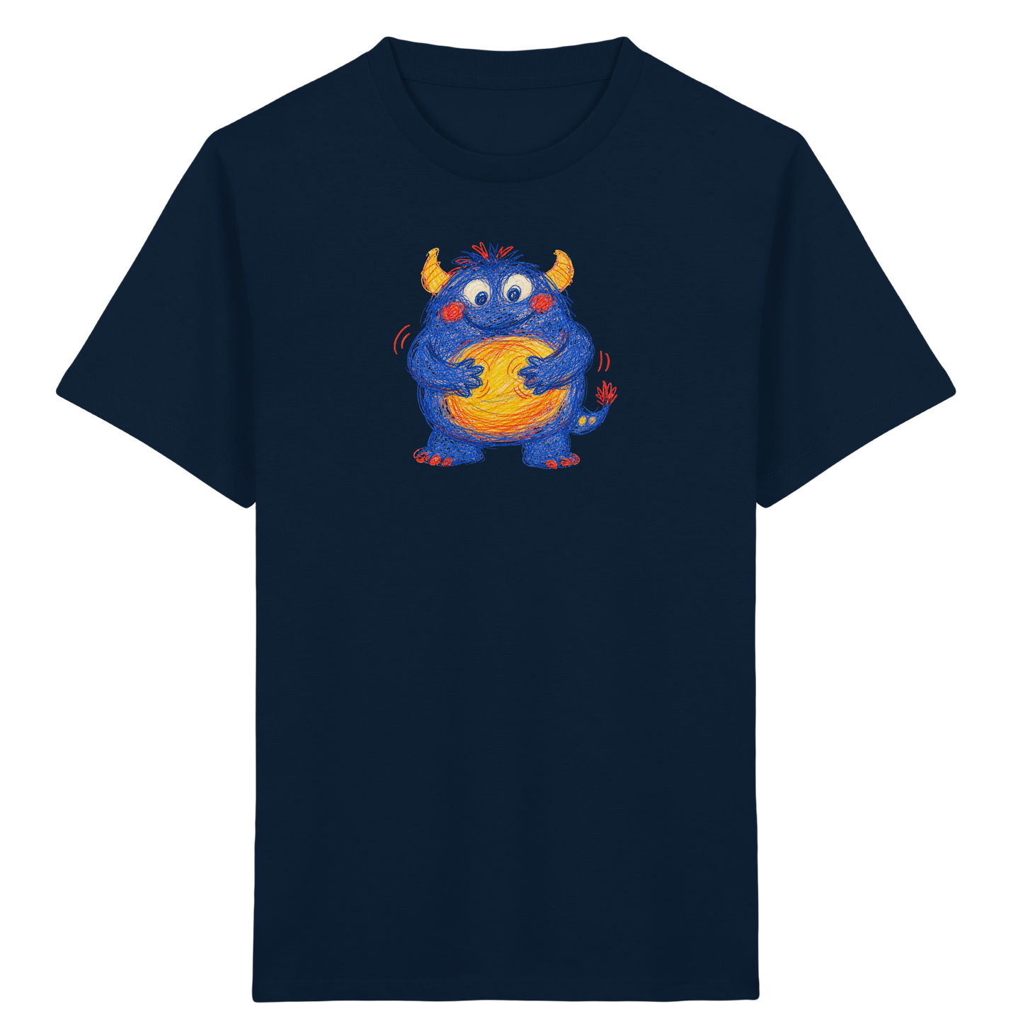 Bauchklopfer Monster Kinder Shirt - Kinder Bio T-Shirt