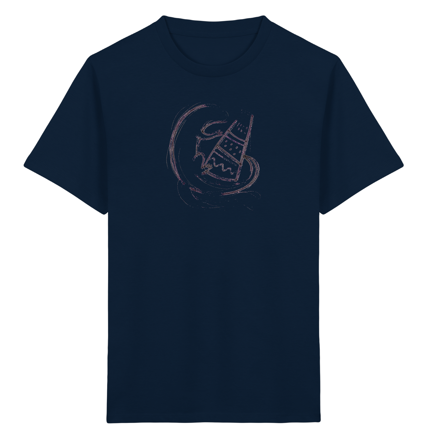 Otter mit grauer Schultüte - Kinder Bio T-Shirt