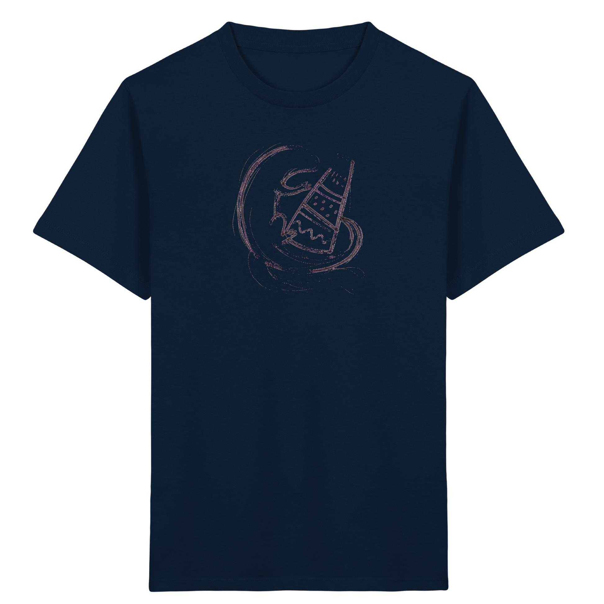Otter mit grauer Schultüte - Kinder Bio T-Shirt