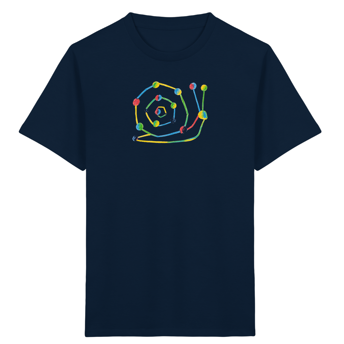 Farbpunkt Schnecke Kinder Shirt - Kinder Bio T-Shirt