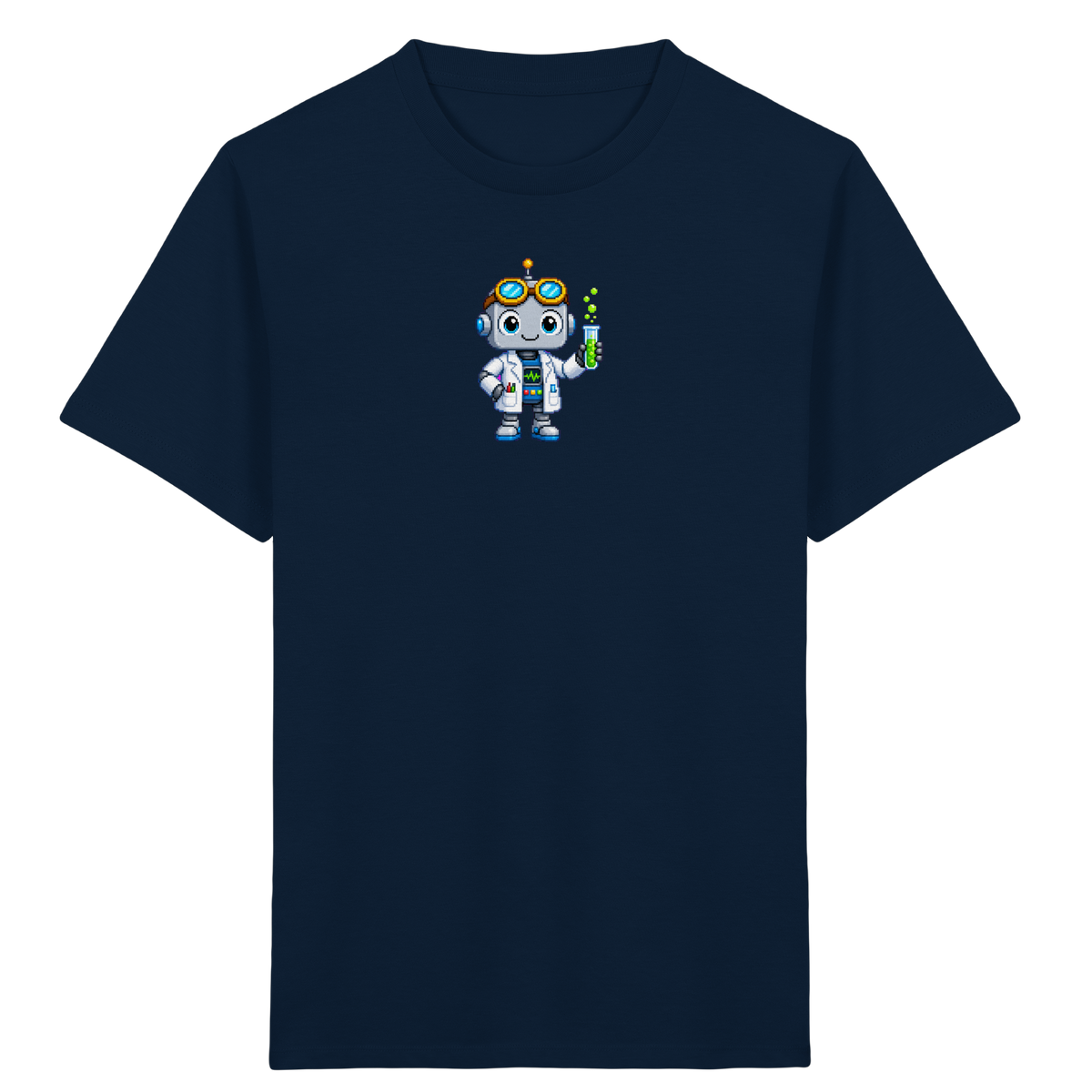 Pixel Roboter Wissenschaftler: Fröhliches Kinder T-Shirt - Kinder T-Shirt