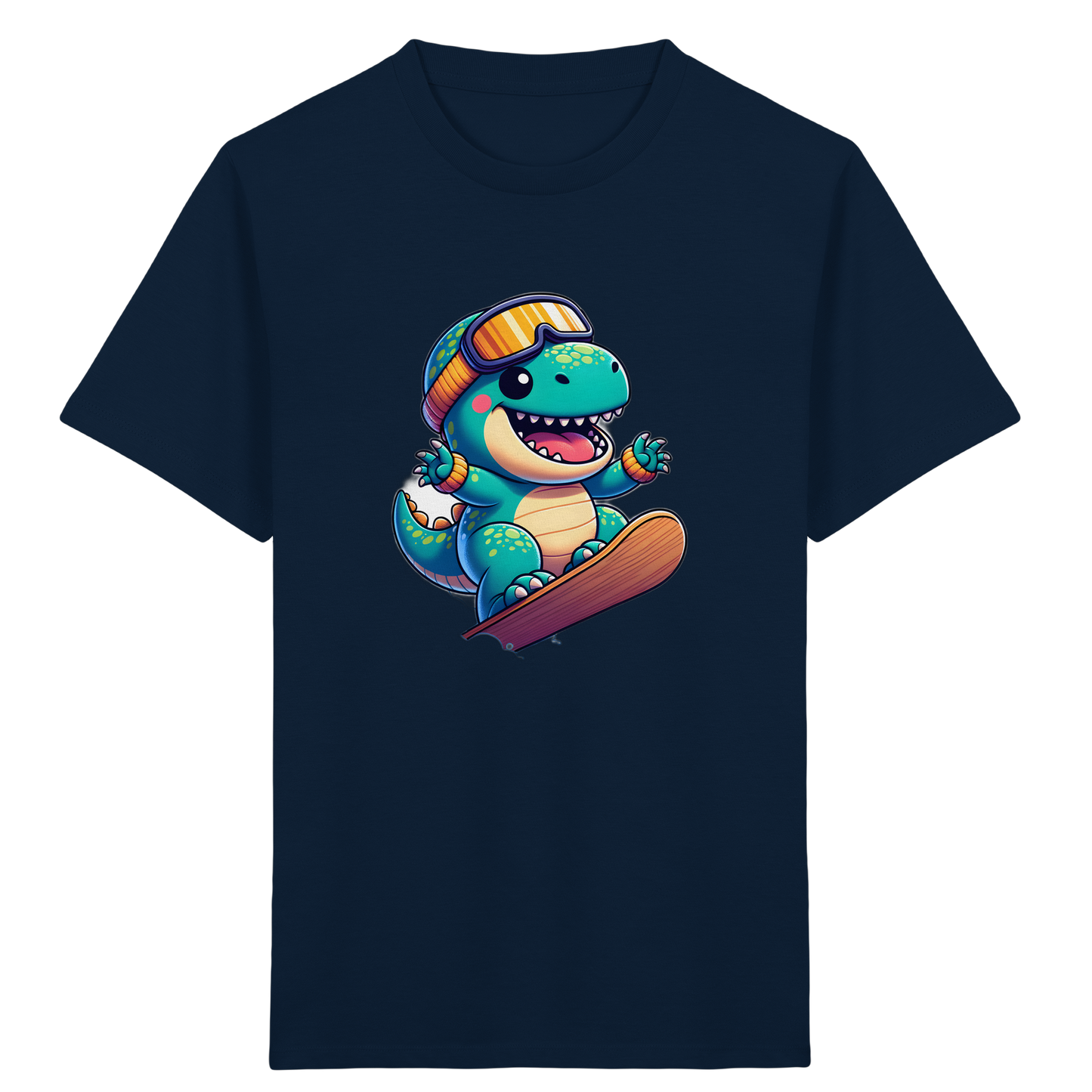 Dino Snowboard T-Shirt: Abenteuer pur!