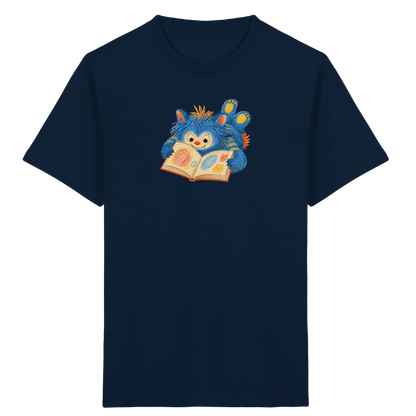 Bücherwurm Monster liest Bilderbuch - Kinder Bio T-Shirt