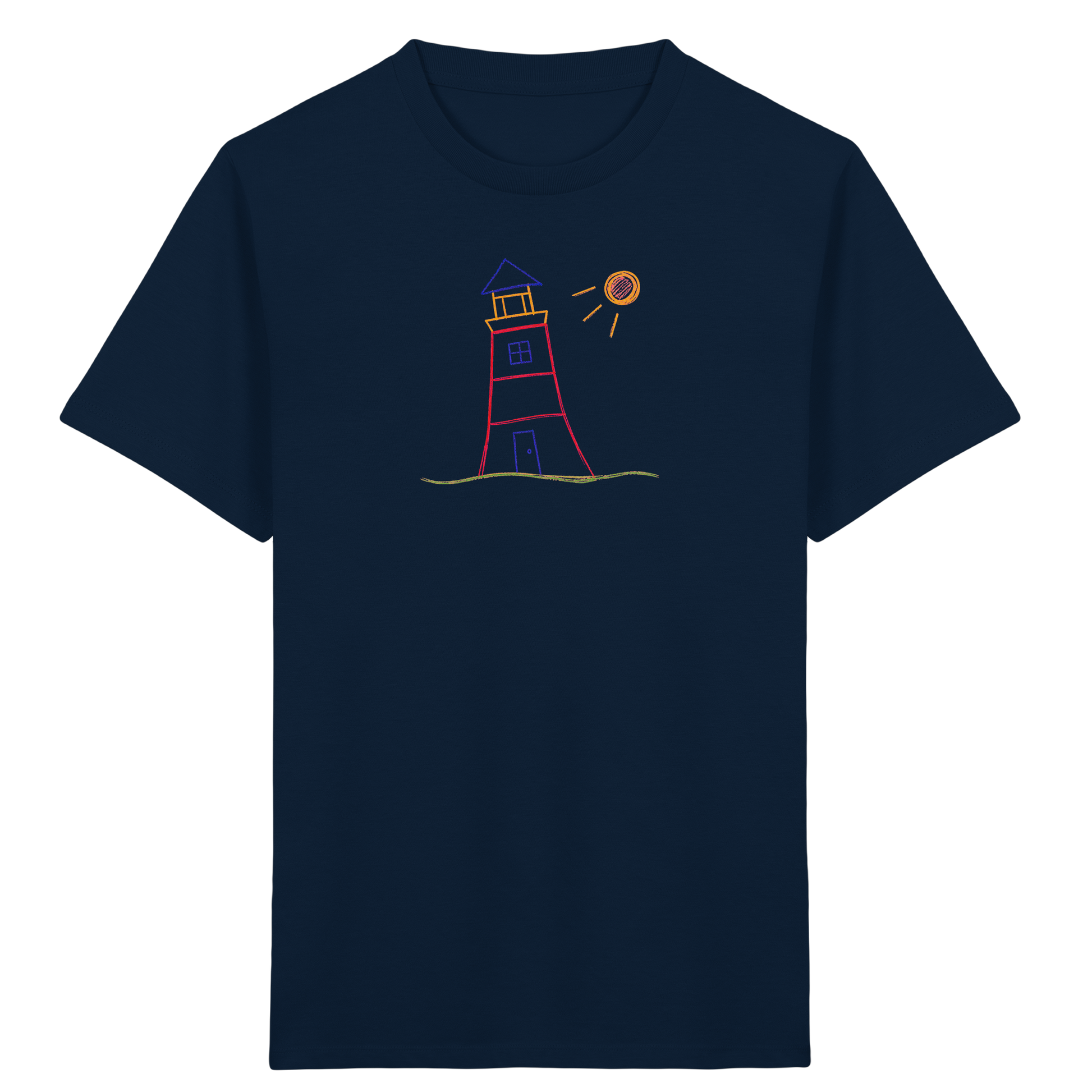 Maritimes Leuchtturm T-Shirt für Kinder - Kinder Bio T-Shirt