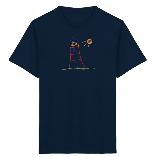 Maritimes Leuchtturm T-Shirt für Kinder - Kinder Bio T-Shirt