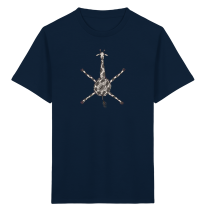 Giraffe von oben gezeichnet - Kinder Bio T-Shirt