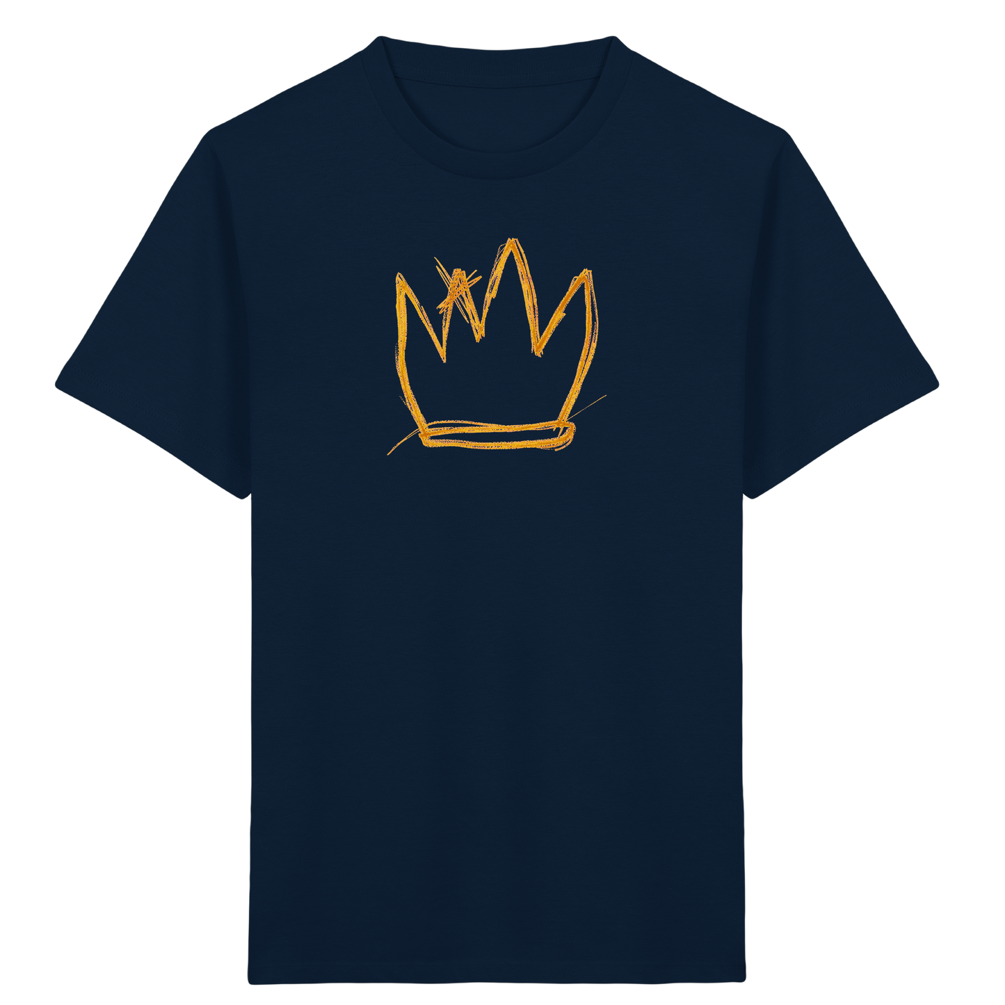 Senfgelbe Krakelkrone für Kinder - Kinder Bio T-Shirt