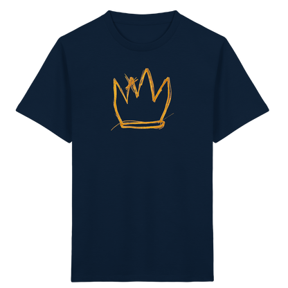 Senfgelbe Krakelkrone für Kinder - Kinder Bio T-Shirt