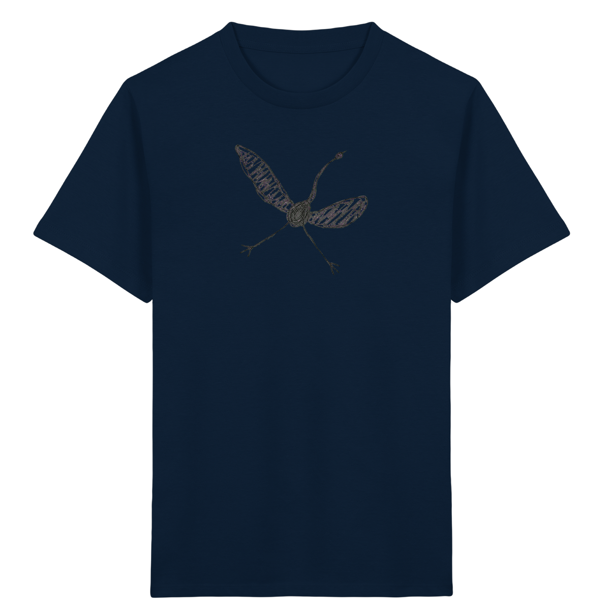 Kranich von oben - Kinder Bio T-Shirt