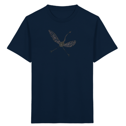 Kranich von oben - Kinder Bio T-Shirt
