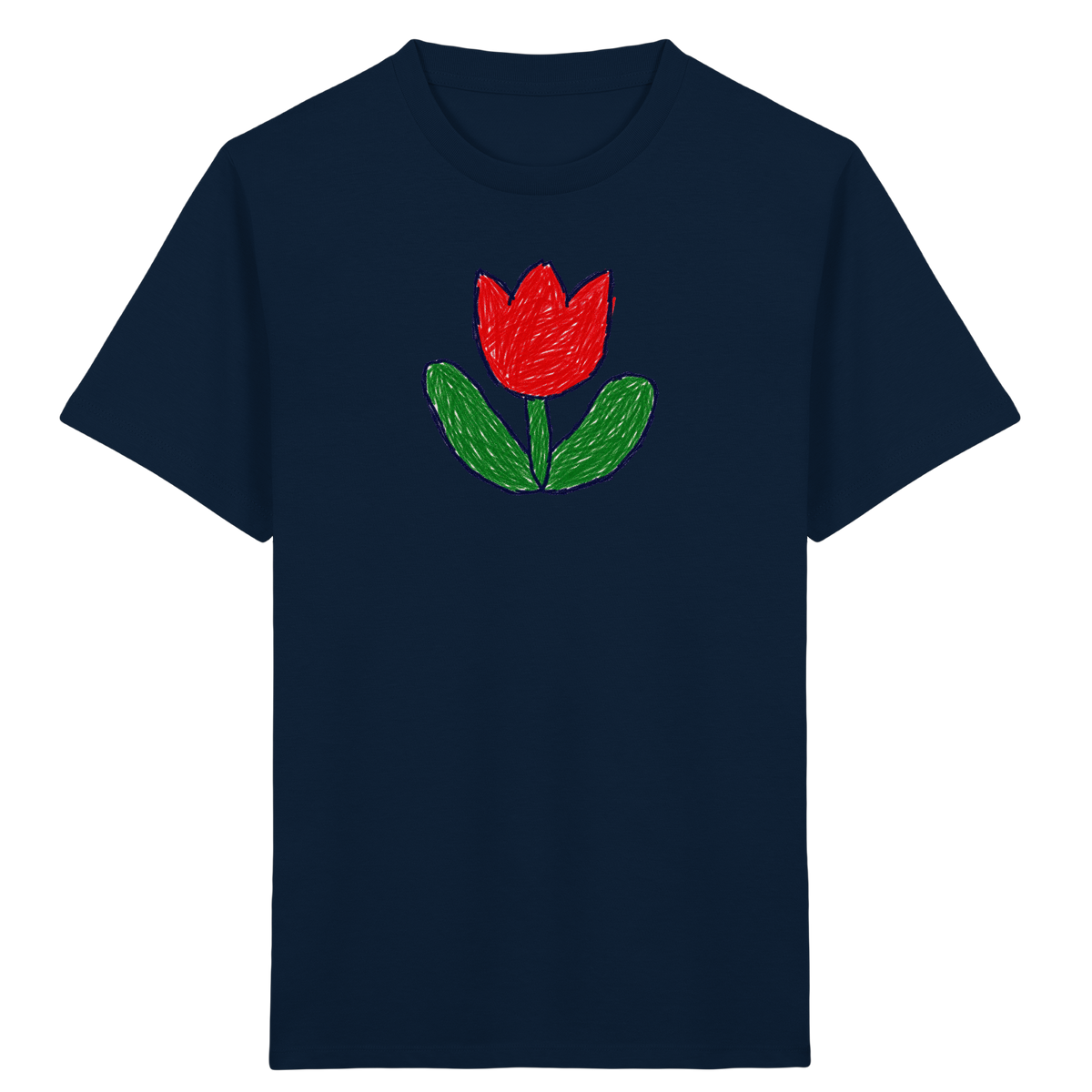 Kritzel Tulpe Kinder Shirt - Kinder Bio T-Shirt
