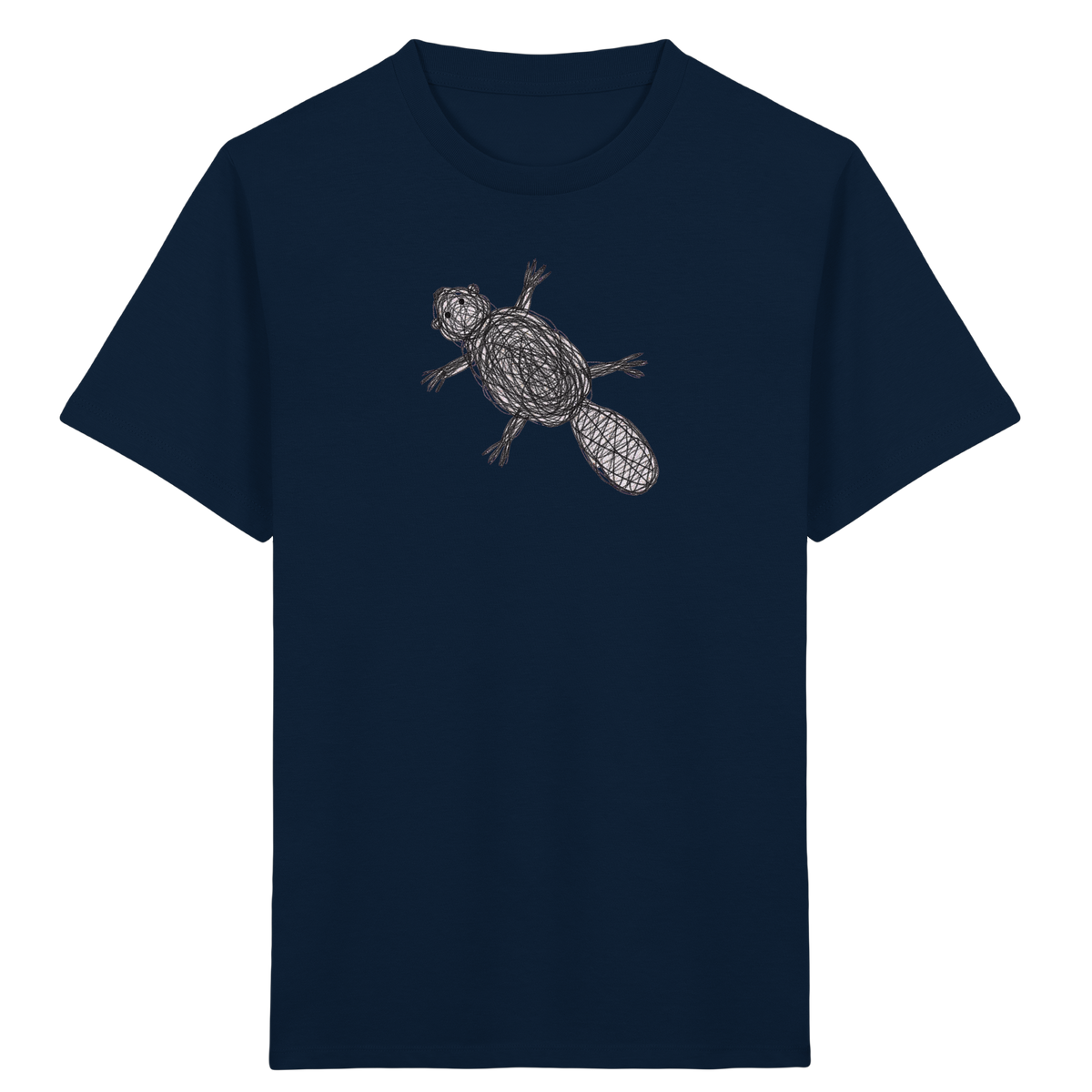 Biber von oben - Kinder Bio T-Shirt