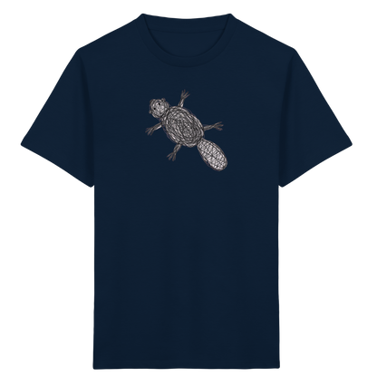 Biber von oben - Kinder Bio T-Shirt