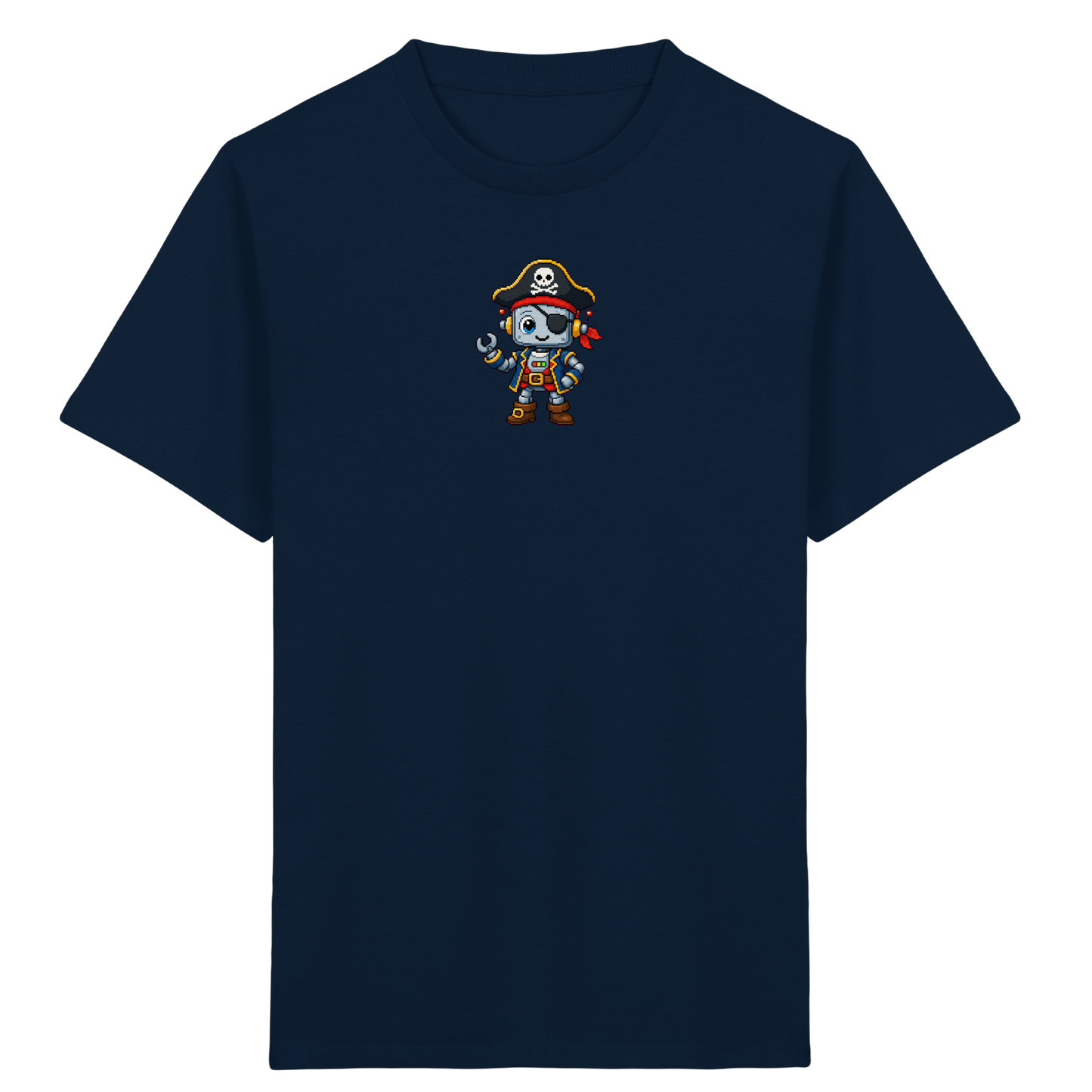 Roboter Pirat: Pixel-Art Kinder T-Shirt - Kinder T-Shirt