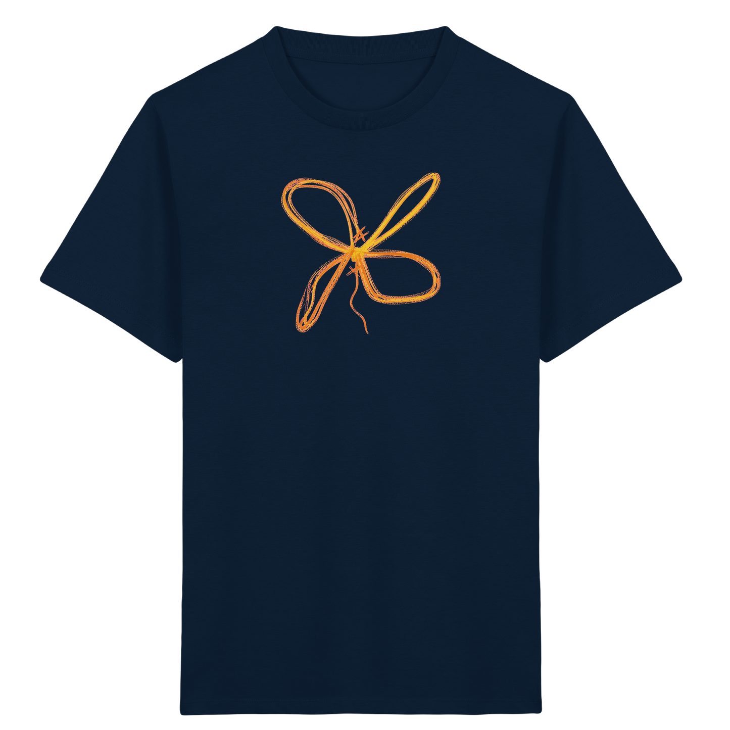 Curryfarbener Schleifenknoten für Kinder - Kinder Bio T-Shirt