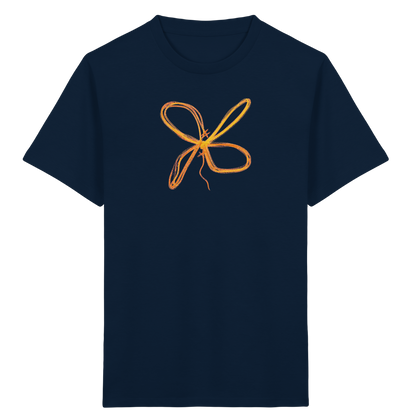 Curryfarbener Schleifenknoten für Kinder - Kinder Bio T-Shirt