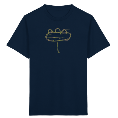 Moosgrüne Linieninsel Kinder T-Shirt - Kinder Bio T-Shirt
