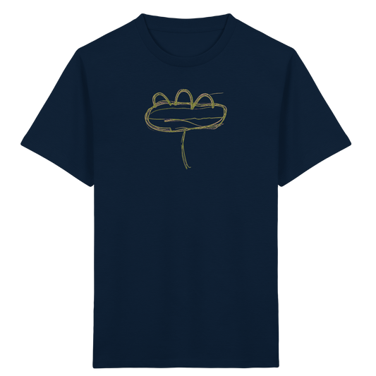Moosgrüne Linieninsel Kinder T-Shirt - Kinder Bio T-Shirt