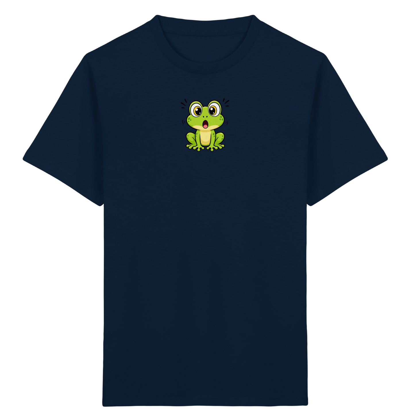 Überraschter Frosch: Kinder T-Shirt Grün - Kinder Bio T-Shirt