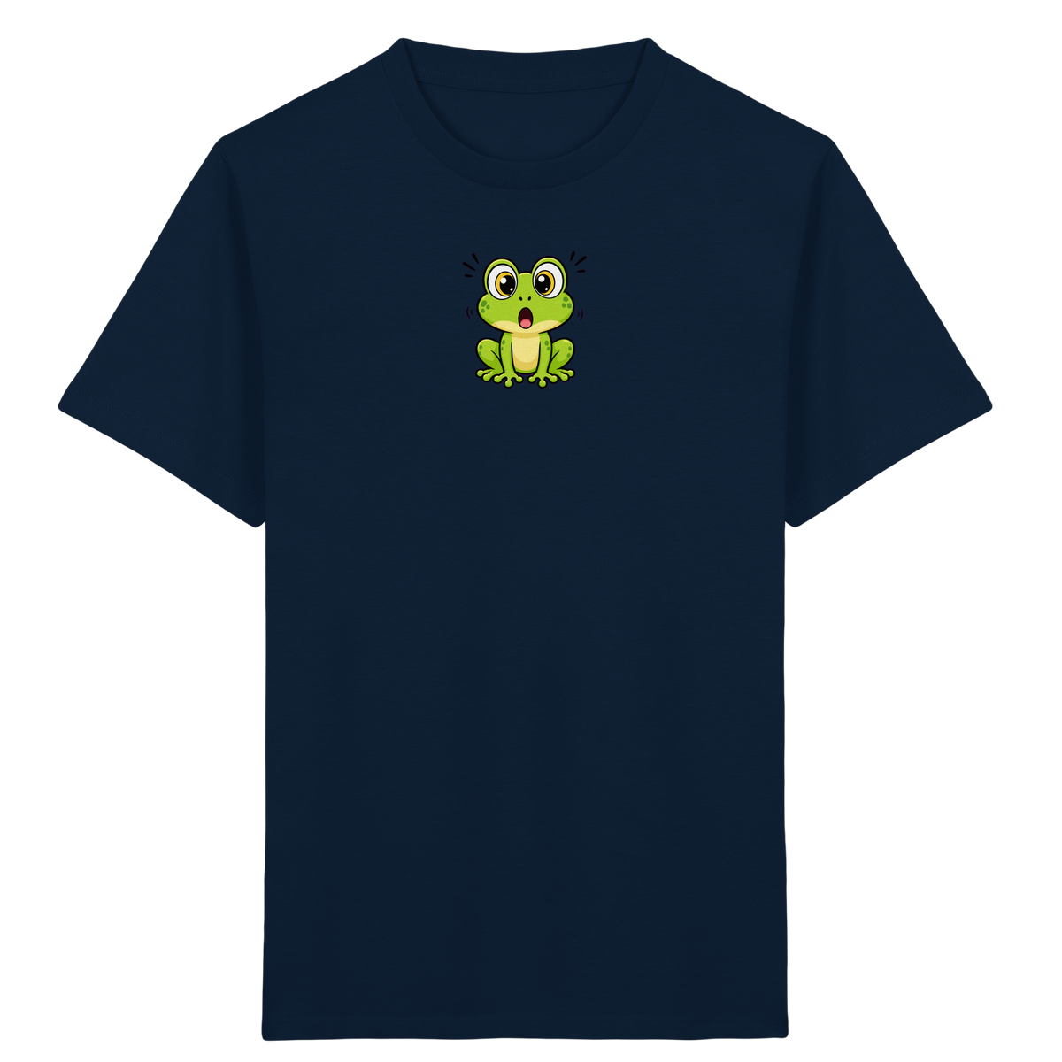 Überraschter Frosch: Kinder T-Shirt Grün - Kinder Bio T-Shirt