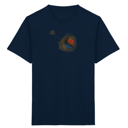 Abstraktes T-Shirt mit kunterbunten Knäueln - Kinder Bio T-Shirt