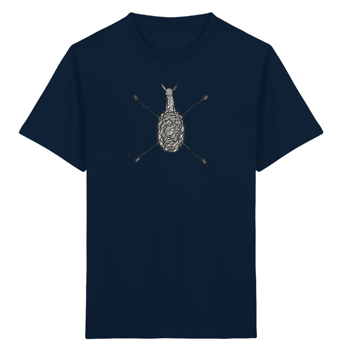 Alpaka von oben - Kinder Bio T-Shirt