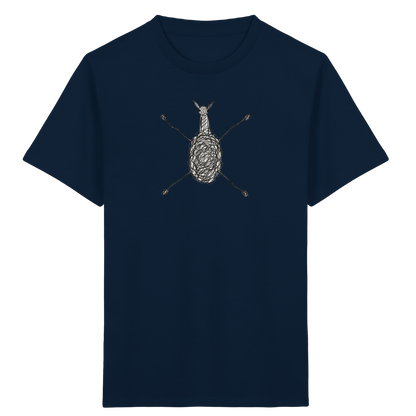 Alpaka von oben - Kinder Bio T-Shirt