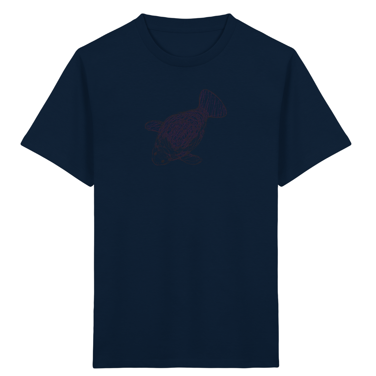 Seekuh von oben gezeichnet - Kinder Bio T-Shirt