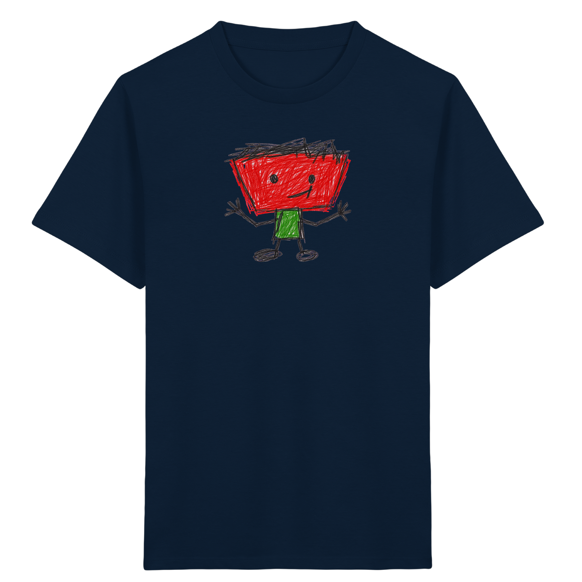 Kritzelkopf mit Zackenhaar - Kinder Bio T-Shirt