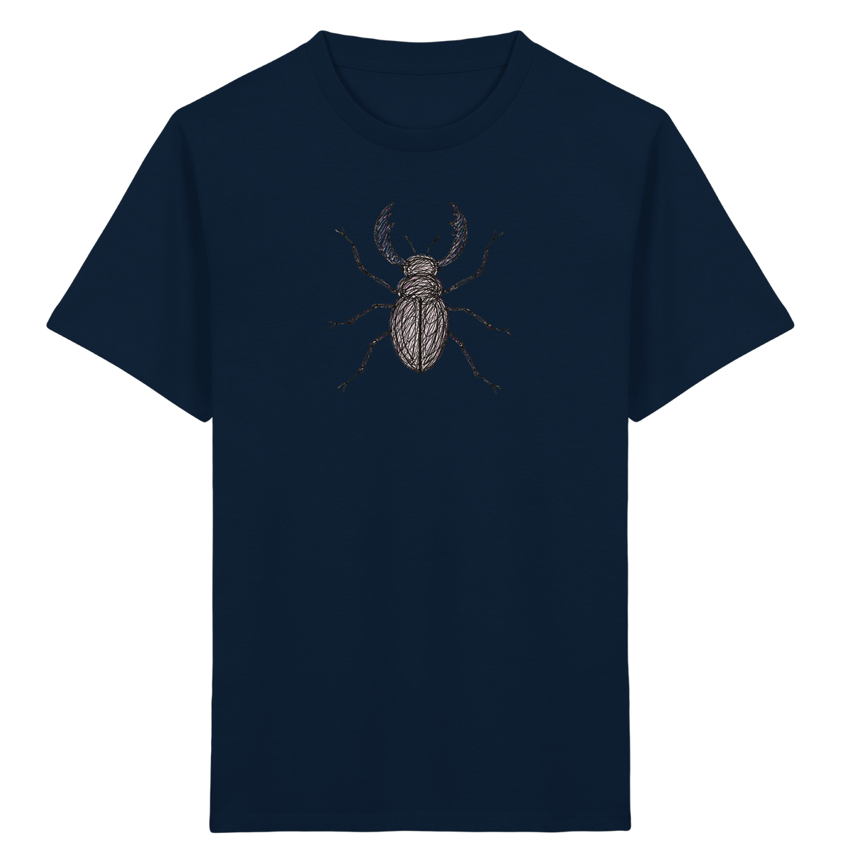 Hirschkäfer von oben - Kinder Bio T-Shirt