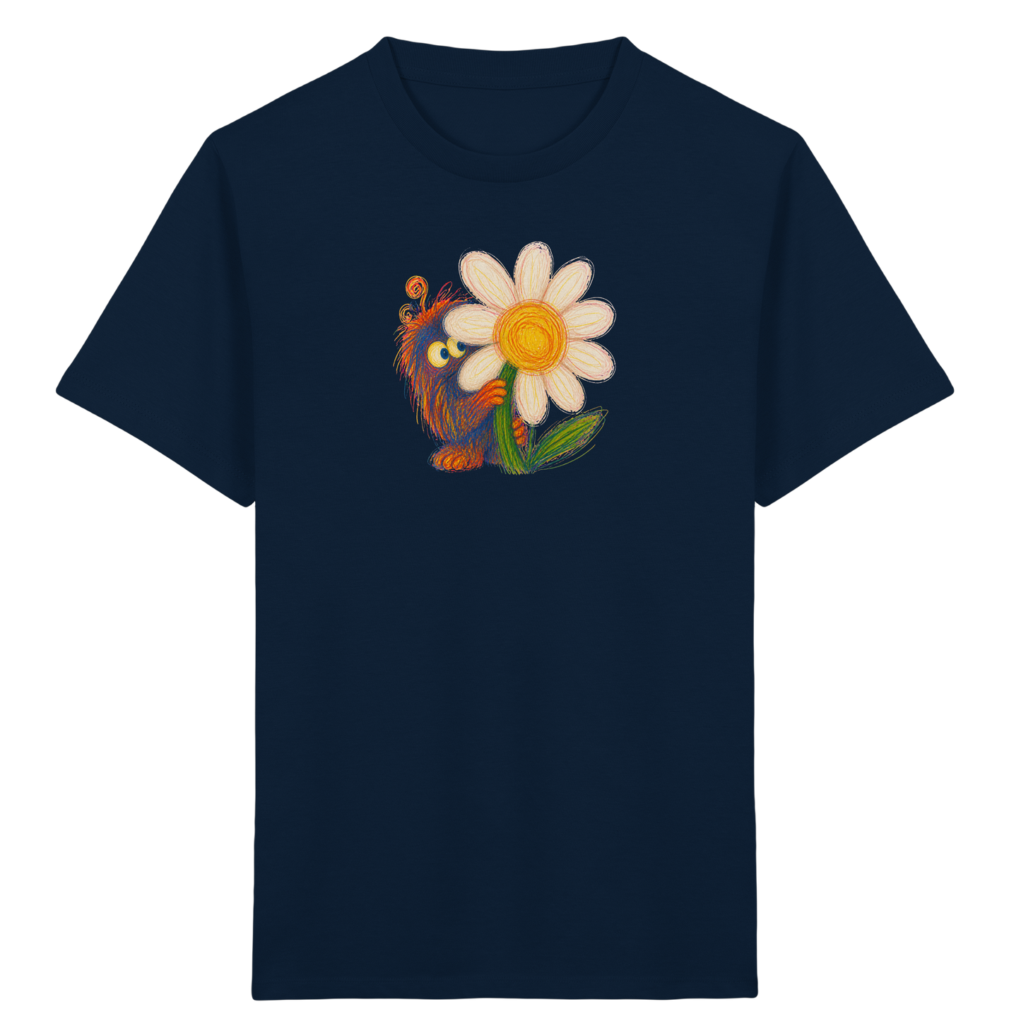 Gänseblümchen Monster Kinder T-Shirt - Kinder Bio T-Shirt