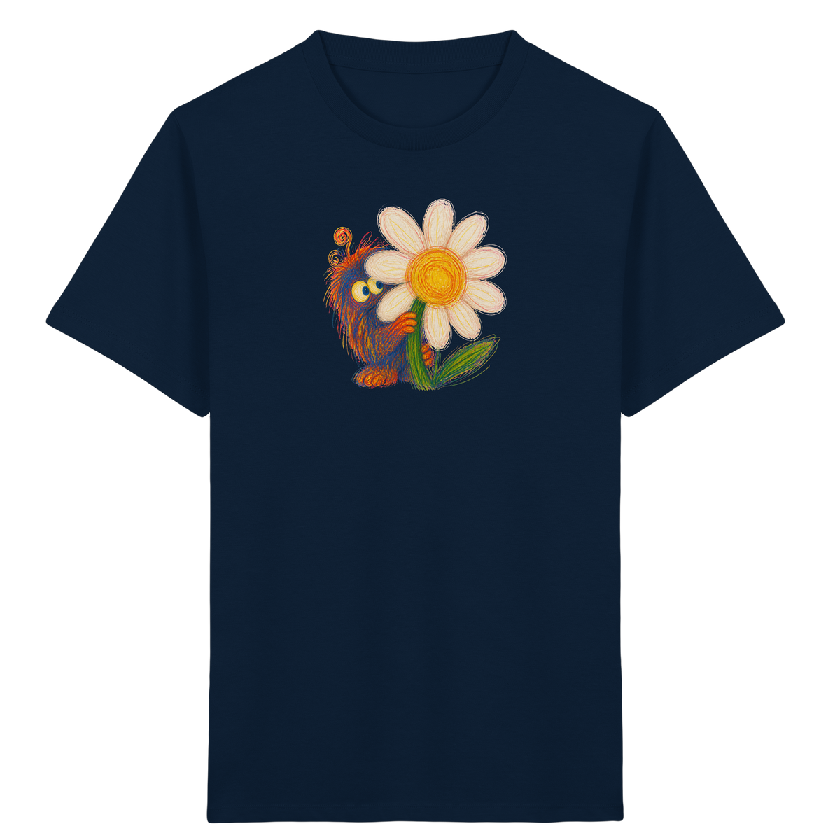 Gänseblümchen Monster Kinder T-Shirt - Kinder Bio T-Shirt