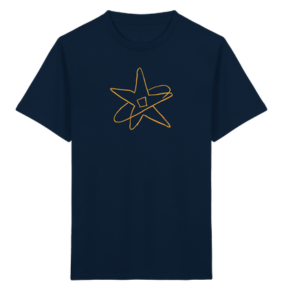 Goldgelber Wackelstern für Kinder - Kinder Bio T-Shirt
