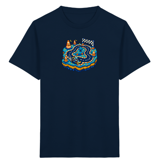 Cooles Pixel Go-Kart Rennshirt - Kinder Bio T-Shirt