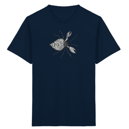 Einsiedlerkrebs von oben gezeichnet - Kinder Bio T-Shirt