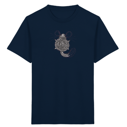 Chinchilla von oben gezeichnet - Kinder Bio T-Shirt