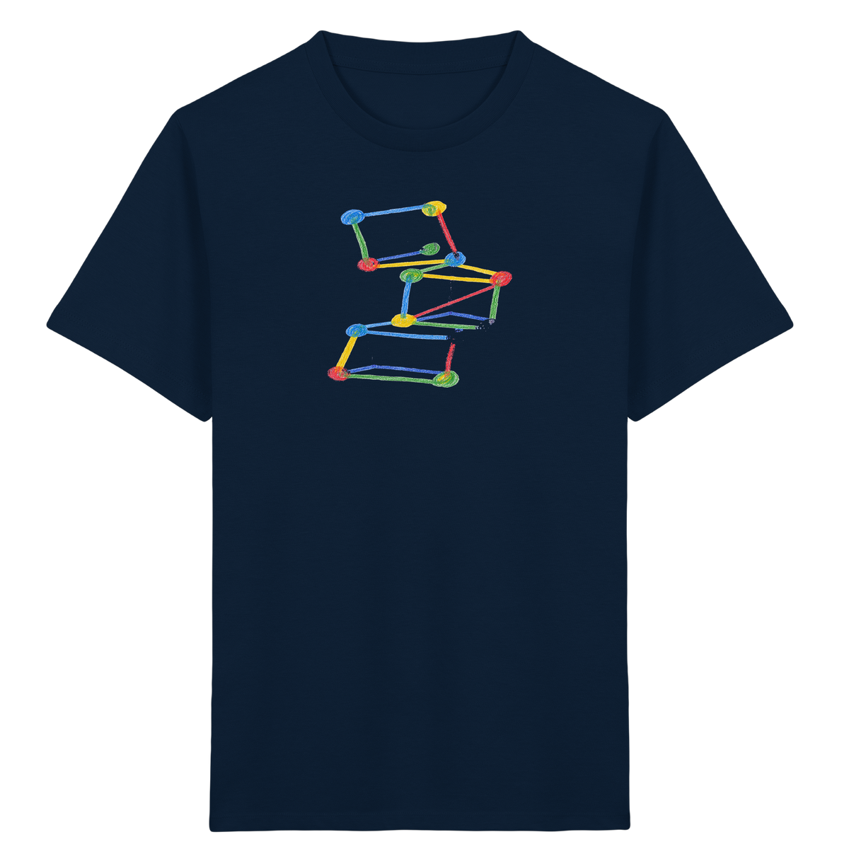 Bunte Bauklötze Farbpunkt - Kinder Bio T-Shirt