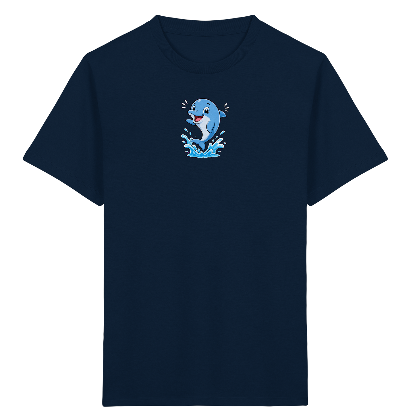 Fröhlicher Delphin: Springendes T-Shirt für Kinder - Kinder Bio T-Shirt